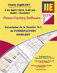 Charla PowerFactory 15.1 de DIgSILENT en Quito 2014