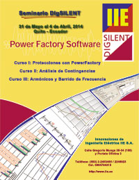 Folleto de Seminario II de DIgSILENT en Quito 2014