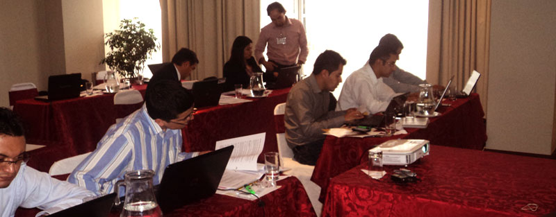 Oscar Amaya de DIgSILENT respondiendo consultas